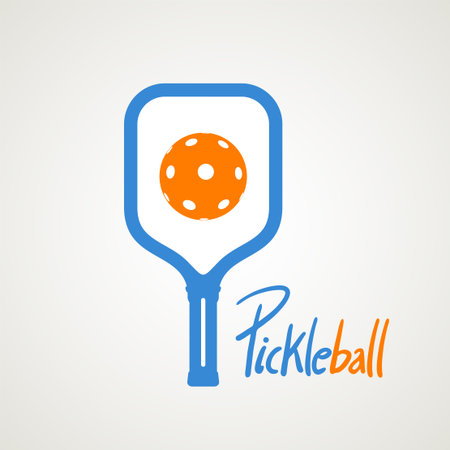 Pickleball sport symbolのイラスト素材