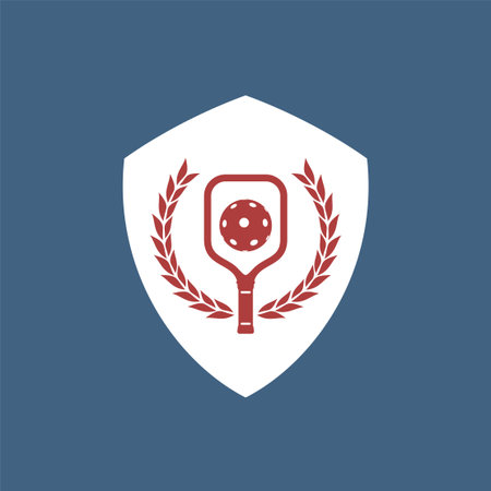 Pickleball sport symbolのイラスト素材