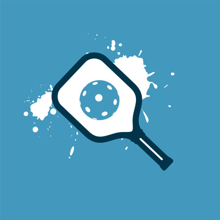 Pickleball sport symbolのイラスト素材