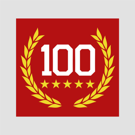 Perfect 100 rank pointsのイラスト素材