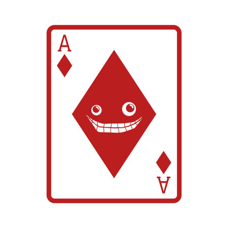 Poker diamond ace card designのイラスト素材