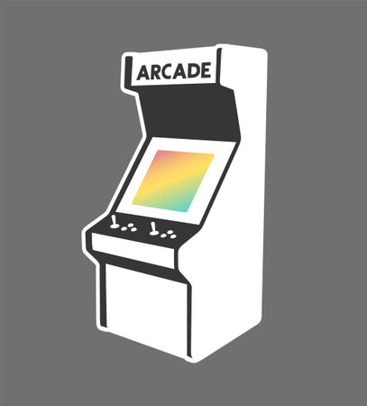Creative design of arcade machine illustrationのイラスト素材