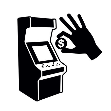 Creative design of arcade machine illustrationのイラスト素材