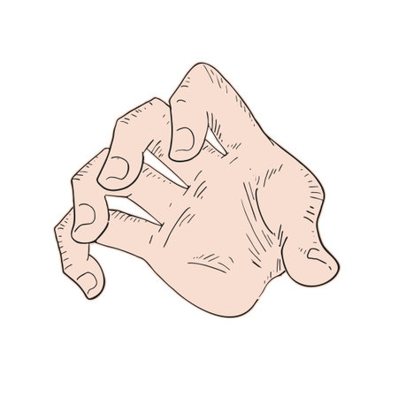 Design of hand in catching poseのイラスト素材