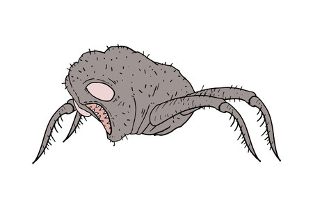 Creative design of ugly monsterのイラスト素材