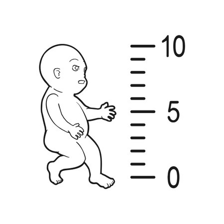 Design of baby growing illustrationのイラスト素材