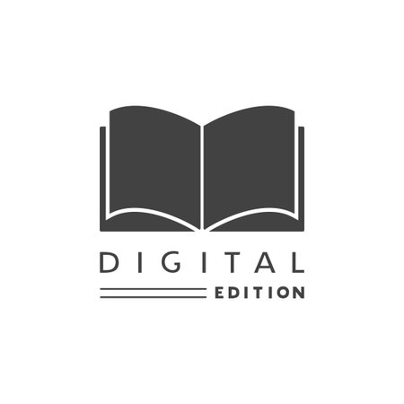 Creative design of digital book iconのイラスト素材