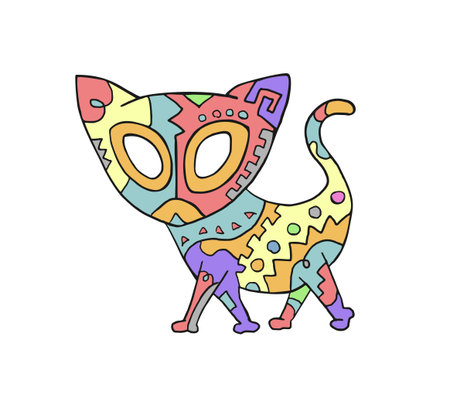 Creative design of artistic animal designのイラスト素材