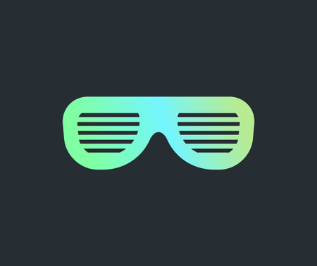 Design of flat sunglasses illustrationのイラスト素材