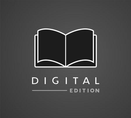 Creative design of digital book edition symbolのイラスト素材