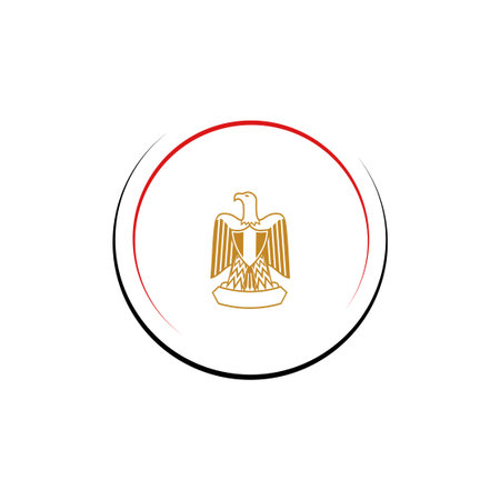 Creative design of Egypt symbolのイラスト素材