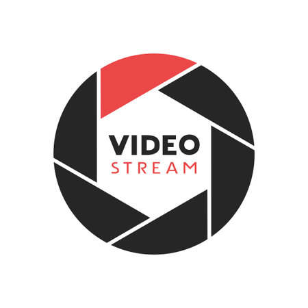 Creative design of video stream symbolのイラスト素材