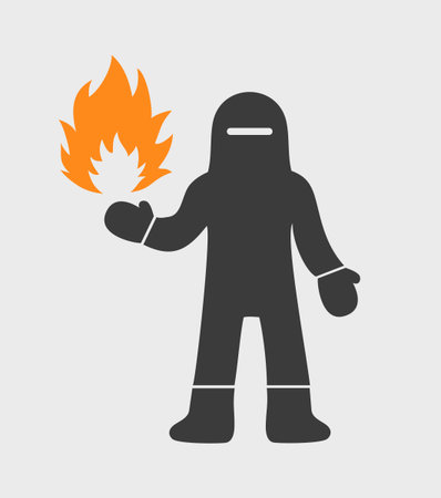 Design of fire protection suitのイラスト素材