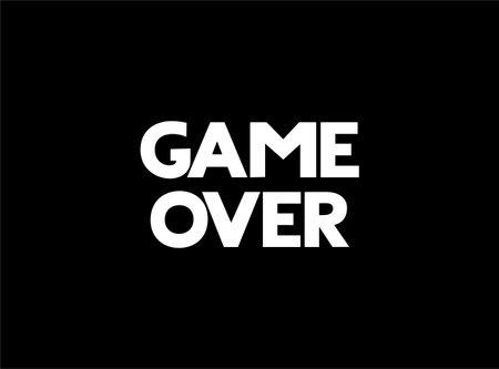 Design of game over messageのイラスト素材