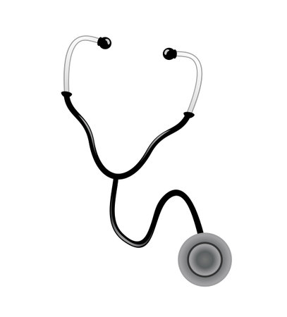 Design of stethoscope drawのイラスト素材
