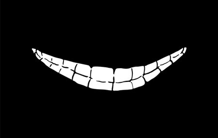 Creative design of toothy smile illustrationのイラスト素材