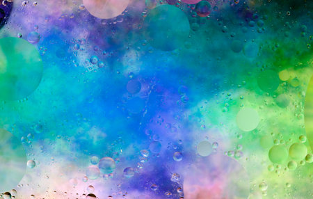 Creative design of colorful wet backgroundの写真素材