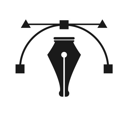 Creative design of digital drawing tools symbolのイラスト素材
