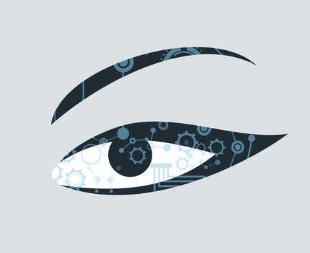 Design of futuristic woman eyeのイラスト素材
