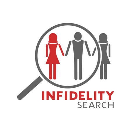 Design of searching infidelity symbolのイラスト素材