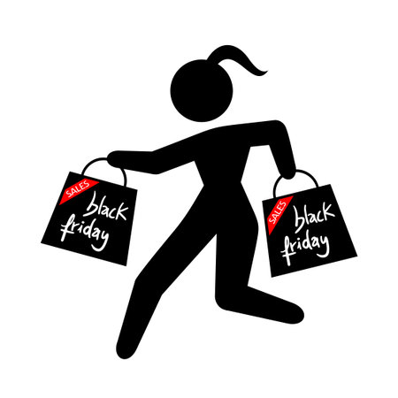 Black Friday offers symbolのイラスト素材