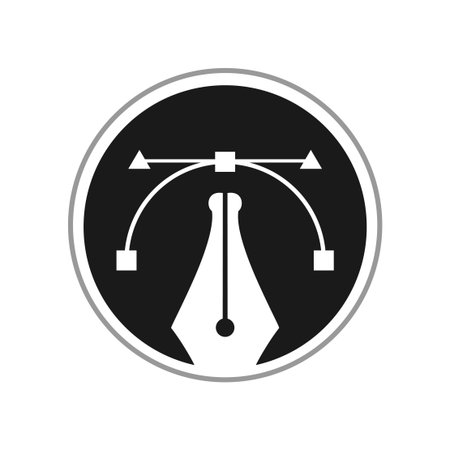 Creative design of digital drawing tools symbolのイラスト素材