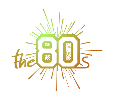 Design of the 80s symbolのイラスト素材