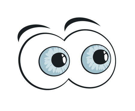 Design of eyes looking illustrationのイラスト素材