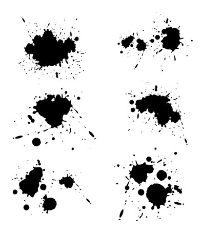 set of ink stainsのイラスト素材