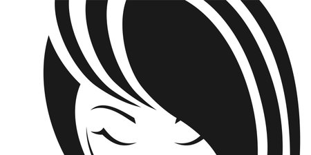 Creative design of fashion woman face iconのイラスト素材