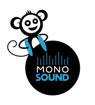 Creative design of musical monkey symbolのイラスト素材