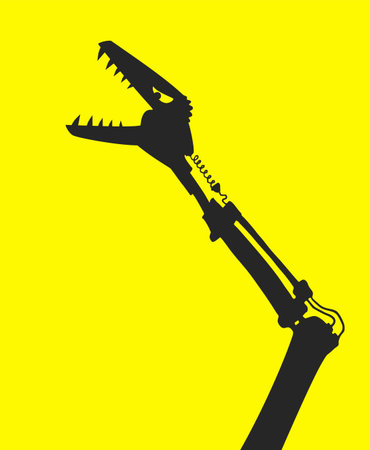 Design of danger animal machineのイラスト素材