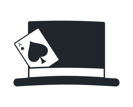 Creative design of magic hat illustrationのイラスト素材