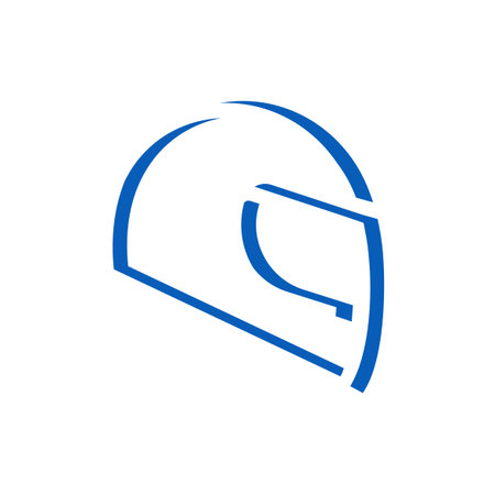 Flat helmet iconのイラスト素材