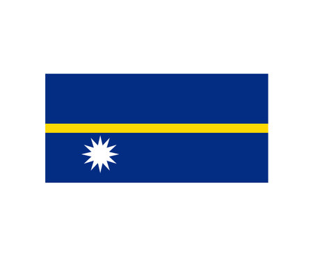 Nauru flag illustrationのイラスト素材