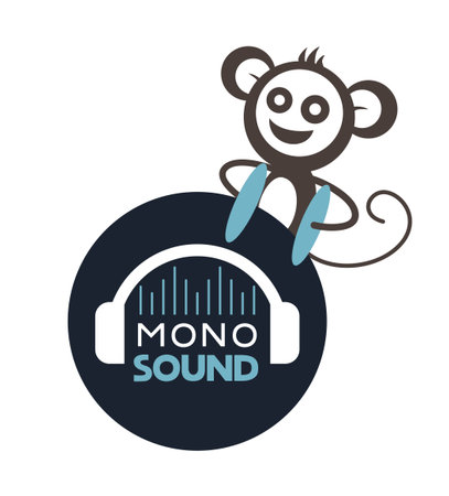 Creative design of musical monkey symbolのイラスト素材