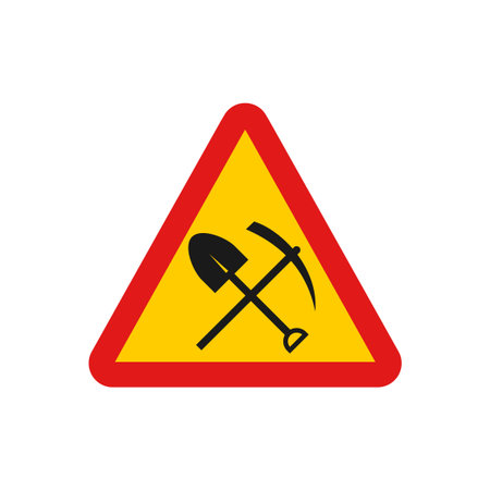 mine tool signのイラスト素材