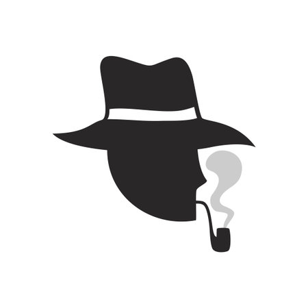 Design of man smoking illustrationのイラスト素材