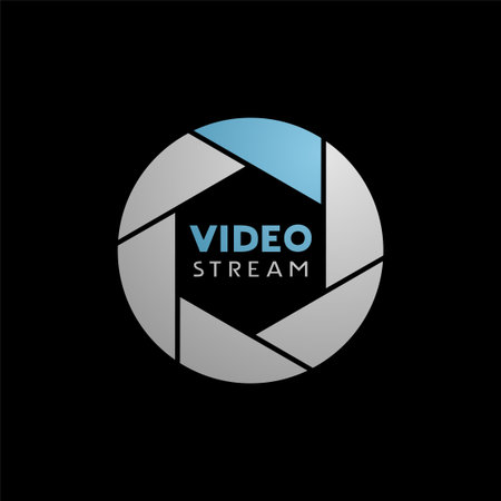 Creative design of video stream symbolのイラスト素材