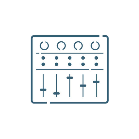 mixing table iconのイラスト素材