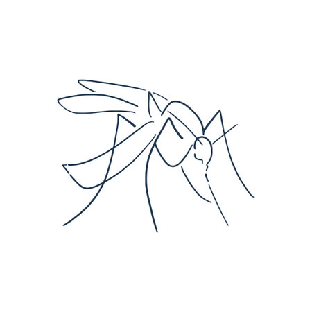 Creative design of mosquito illustrationのイラスト素材