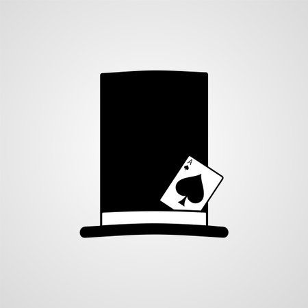Creative design of magic hat illustrationのイラスト素材