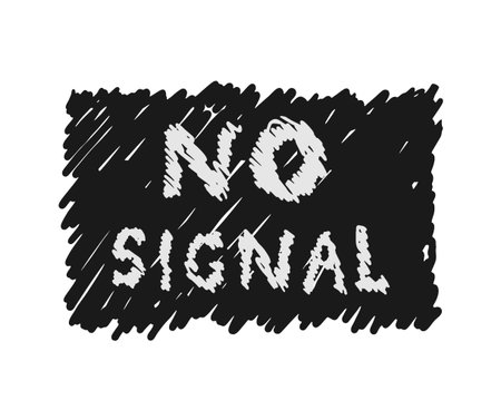 Creative design of no signal messageのイラスト素材