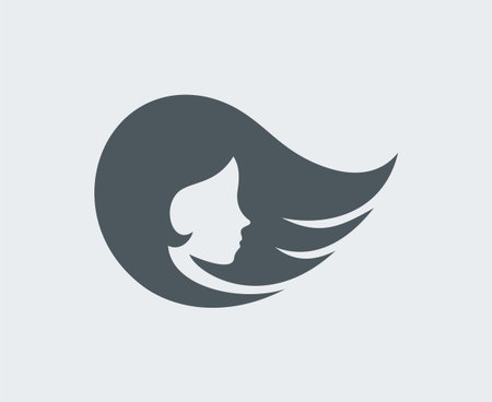 Design of fashion woman face iconのイラスト素材