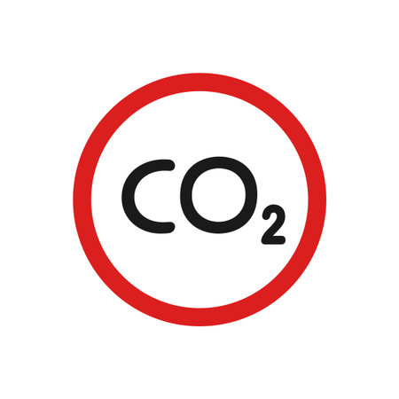 CO2 pollution illustrationのイラスト素材