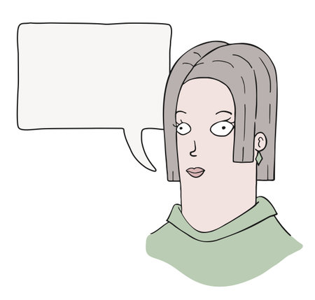 Woman cartoon illustrationのイラスト素材