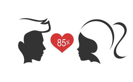 Compatibility love symbolのイラスト素材