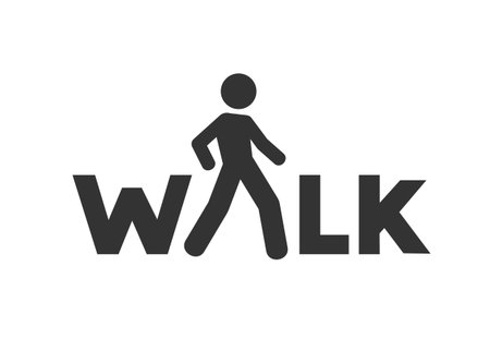 Walk icon designのイラスト素材