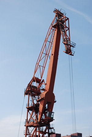 crane at the port of Swinoujscie, Poland