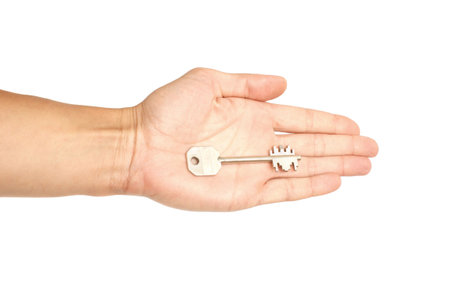 Key in a handの写真素材